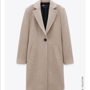 ZARA wool blend coat - oatmeal color